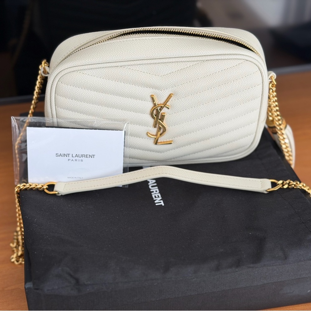 💛Like New💛 Saint Laurent Lou Camera Bag Matelasse Chevron Leather Mini